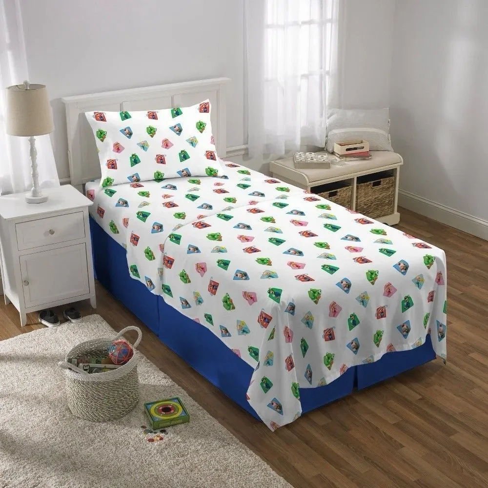 Super Mario Bros The Movie Full Size Sheet Set Kids Bedding New